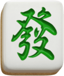 สัญลักษณ์พิเศษ อักษรภาษจีน สีเขียว 