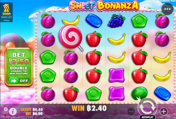 รูปแบบของเกม Sweet Bonanza