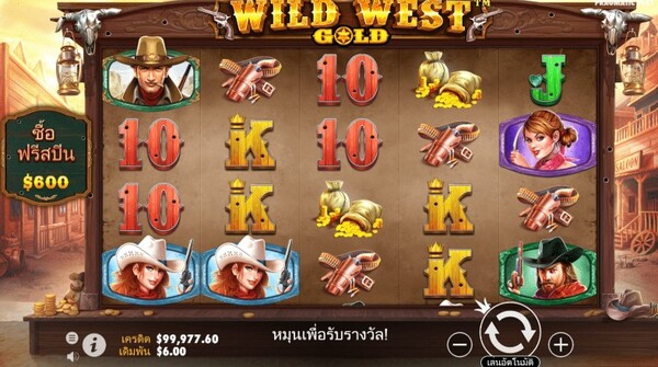 รูปแบบของเกม Wild West Gold